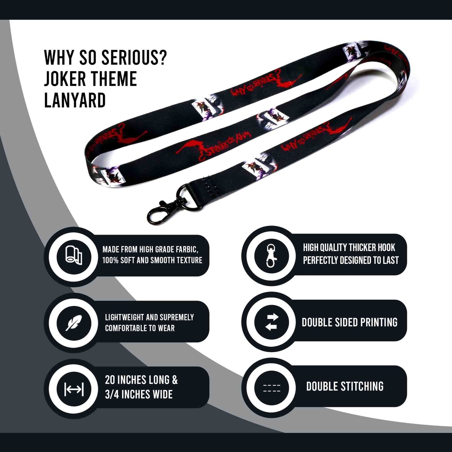 Lanyard - Why So Serious Joker Lanyard