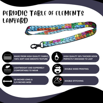 Periodic Table Lanyard - Science Lanyard