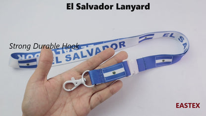 El Salvador Lanyard - Reversible Blue/White