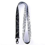 Bandana Paisley Lanyard - Black/White