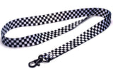 Checkered Lanyard - Black/White