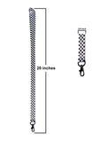 Checkered Lanyard - Black/White