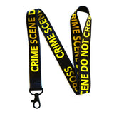 Crime Scene Do Not Cross Lanyard - Black