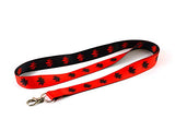 Marijuana Lanyard - Red/Black Reversible