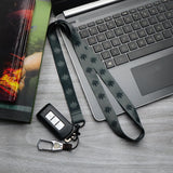 Marijuana Lanyard - Gray/Black Reversible