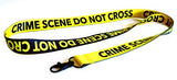 Crime Scene Do Not Cross Lanyard - Black/Yellow Reversible