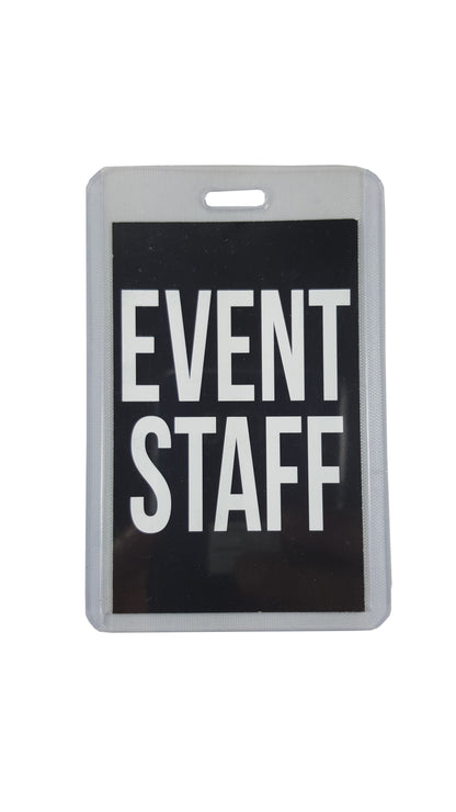 ID & Document Holders - Event Staff Lanyard With Clear Badge Holder And Party Pass.