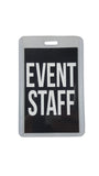 ID & Document Holders - Event Staff Lanyard With Clear Badge Holder And Party Pass.