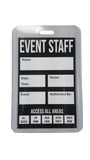 ID & Document Holders - Event Staff Lanyard With Clear Badge Holder And Party Pass.