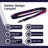 ID & Document Holders - Galaxy Themed Lanyard (GX4)