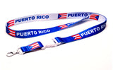 Puerto Rico Lanyard - Blue/White