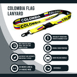 Lanyard - Colombia Flag Reversible Black Yellow Lanyard