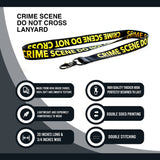 Lanyard - Crime Scene Do Not Cross Black Lanyard