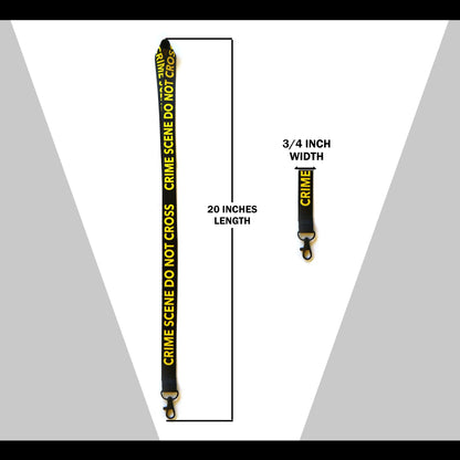 Lanyard - Crime Scene Do Not Cross Black Lanyard