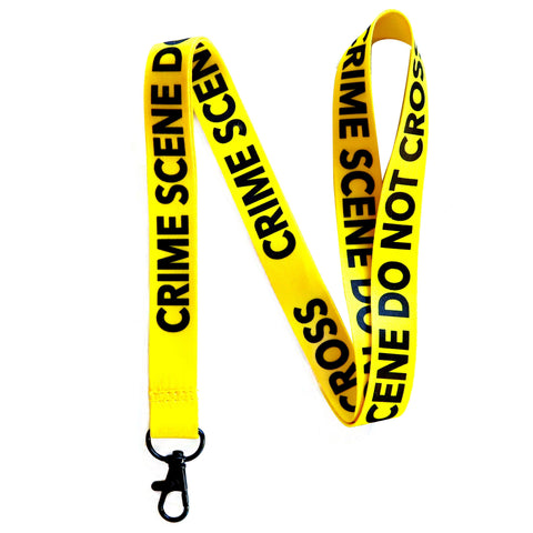 Lanyard - Crime Scene Do Not Cross Yellow Lanyard