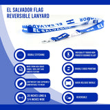 Lanyard - El Salvador Flag Reversible Lanyard