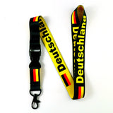 Lanyard - Germany Deutschland Flag Yellow Black Reversible Lanyard