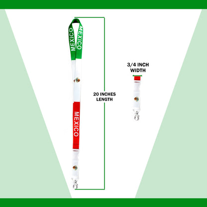 Lanyard - Mexico Flag Lanyard