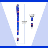 Lanyard - Puerto Rico Blue White Lanyard