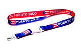 Lanyard - Puerto Rico Red Blue Lanyard