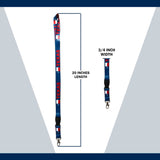 Lanyard - Texas Flag Reversible Blue Red Lanyard