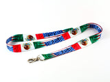 Lanyard - Usa Mexico Flag Double Sided Printed Flag Lanyard