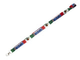 Lanyard - Usa Mexico Flag Double Sided Printed Flag Lanyard