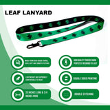 Marijuana Lanyard - Green/Black Reversible