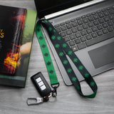 Marijuana Lanyard - Green/Black Reversible