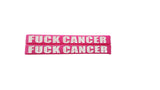 F Cancer Pink/White Silicone Wristbands