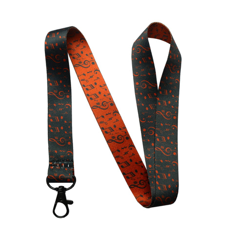 Music Lanyard - Red/Black